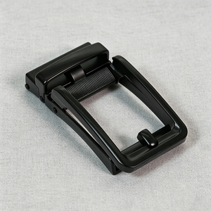 Hebilla de Cinturón de Aleación con Bloqueo Automático, Negro Mate, Reversible, con Pasador Giratorio, Estilo Casual, 35 mm, Repuesto para Cinturones de Cuero para Hombre - Product Image 3