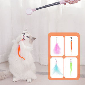Nouvelle bâtonnette pour chat et jouet laser 2-en-1 en ABS écologique avec tête remplaçable – Amuseur interactif - Product Image 3