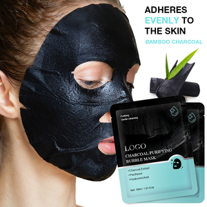 Masque en feuille <span class=keywords><strong>de</strong></span> charbon <span class=keywords><strong>de</strong></span> bambou noir GUOCUI BIO TECH pour le visage, nettoyage en profondeur, contrôle <span class=keywords><strong>de</strong></span> l'hydratation, réduction des pores, élimination des points noirs - Product Image 4