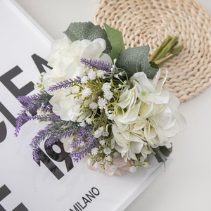 Bouquet d'hortensias CallaFloral, fleurs artificielles, décoration de mariage, décoration de la maison, décoration murale CF01047 - Product Image 1