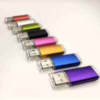 Memoria USB de Plástico Colorida con Logotipo Personalizado, Unidad Flash USB 2.0, Múltiples Capacidades, Regalo Empresarial