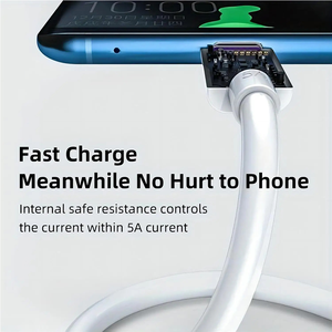 Better 8wire 5A <b>Type</b> <b>C</b> <b>USB</b> Fast Charging <b>Cable</b> with Pure Copper Conductor PVC Jacket for Mobile Phones & Android Quick Charge - Product Image 4