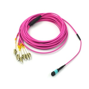 8 12 24 lõi 100g OM4 MTP MPO kết nối sợi quang vá dây 3m 5m MPO Breakout Cáp MPO để LC - Product Image 3