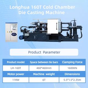 Máquina de moldeo por inyección de metal para fabricar piezas de aluminio, suministro directo de fábrica, 160T - Product Image 2