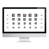 Tabla de Agudeza Visual Digital Bluetooth Elite Avanzada para Tiendas de Óptica