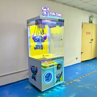 Machine à griffes commerciale à monnayeur avec éclairage néon LED, jeu de capture de jouets à prix pour parcs d'attractions et centres de divertissement familial