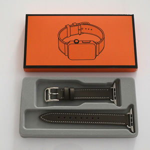 <span class=keywords><strong>2023</strong></span> nouveaux bracelets Smartwatch en cuir de conception classique pour <span class=keywords><strong>Apple</strong></span> <span class=keywords><strong>Watch</strong></span> couleur grise - Product Image 2