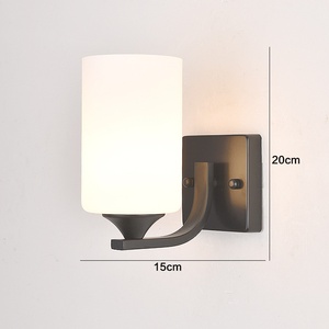 Nordic Loft Parlor Wall <b>Lamp</b> <b>LED</b> E26 Golden Chrome Plated Touch Control Dimmable Bedroom Wall Sconce Decorative Light - Product Image 1