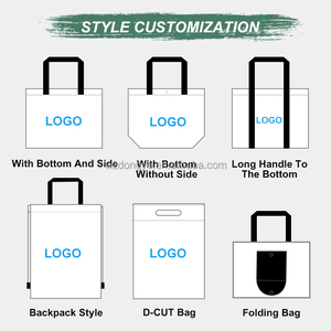 Tái sử dụng Polypropylene Tote Túi sinh thái thân thiện không thấm nước <span class=keywords><strong>PP</strong></span> dệt Túi mua sắm có thể tái chế nhiều lớp <span class=keywords><strong>PP</strong></span> dệt túi với quần áo - Product Image 5