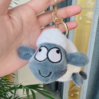 Pendentif en peluche mouton inspiré de TikTok, cadeau du Nouvel An, porte-clés jouet, sac élégant, rembourrage en coton PP, 11-30cm