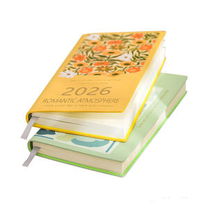 สมุดโน้ตปกพิมพ์ลายบึงบัวเขียว ดีไซน์ A6 ปี 2026 ปกแบบกำหนดเอง สมุดโน้ตสำหรับสำนักงาน โรงเรียน และนักเรียน - Product Image 6