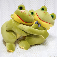 Peluche grenouille mignonne à câliner, coussin doux et moelleux, jouet en peluche d'apaisement émotionnel, cadeau pour anniversaire, Noël, tous âges