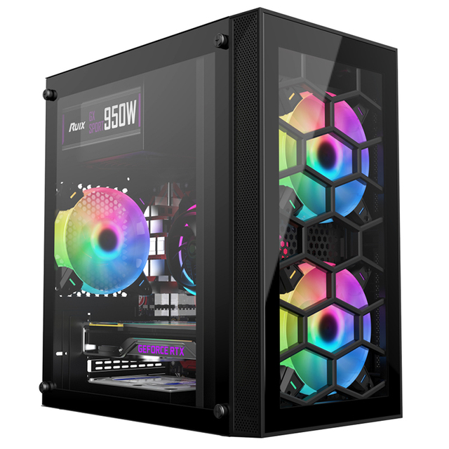 High Quality Custom Micro ATX Desktop Computer Hardware PC Case Cabinet CPU Computer Case & Tower