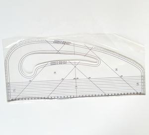 Règle de couture incurvée en plastique acrylique Shenkir, épaisseur 3 mm, transparente, longueur maximale 43 cm, pour usage promotionnel - Product Image 1