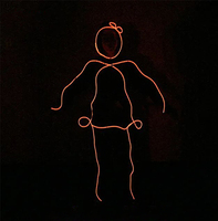 Costume Lumineux Cœur pour Homme avec Fil EL, Gants Lumineux, Impression Numérique, Tenue de Danse de Salon, Costume LED pour Adultes – En Stock