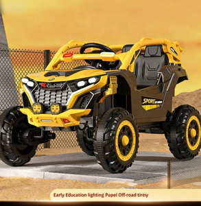 Jouets pour bébés Voiture électrique tout-terrain à quatre roues pour enfants Télécommandée Sièges en plastique Deux places Garçons Filles Âges 3-6 ans - Product Image 3