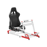 Siège de jeu de simulation de course automobile entièrement réglable LRS12-BS02 avec support de levier de vitesses