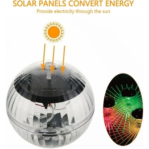 Lámpara Solar Flotante <span class=keywords><strong>para</strong></span> Piscina, Impermeable IP65, LED de Plástico, Multicolor, Lámpara de Agua Flotante <span class=keywords><strong>para</strong></span> Pecera o Estanque - Product Image 5