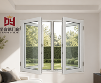 Ventanas Abatibles de PVC con Doble Acristalamiento, Diseño Moderno Chino, para Cocina y Escuela, Resistentes al Viento y al Sonido