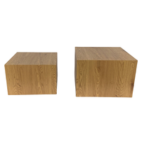 Table basse en bois MDF simple et moderne mobile pour l'intérieur et l'extérieur pour hôtels restaurants salons et chambres à coucher vente en gros