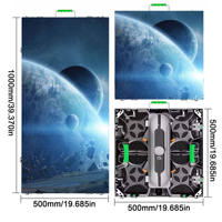Panneau mural LED haute résolution P2.6 500x500mm pour intérieur, écran de scène LED 3840Hz, panneaux d'affichage LED pour conférences
