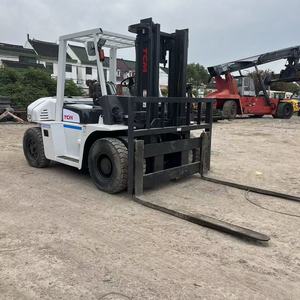 <b>Used</b> TCM FD70Z8 Forklifts with side-forks 7T capacity cylinder high lifting diesel engine Japan original for sale - Product Image 2