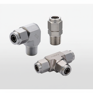 PISCO Stainless SUS316 Compression Fitting NSMF0420 <b>Industrial</b> <b>Compressor</b> <b>Part</b> - Product Image 1