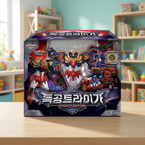 Figurine robot SANG Miniforce 7 Tri Ga Legacy Edition, échelle 1:18, jouet Transformers pour enfants de 8 à 13 ans - Product Image 3