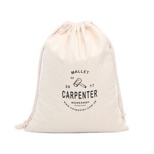 Bolsa de Lona Ecológica Personalizada con Rayas, Bolsa con Cordón y Asa de Cuerda, Bolsas de Muselina Unicolor para Playa - Product Image 1