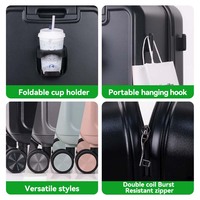 Nouvel arrivage : Ensembles de valises de voyage 3 pièces en PC avec fermeture éclair, bagages à main