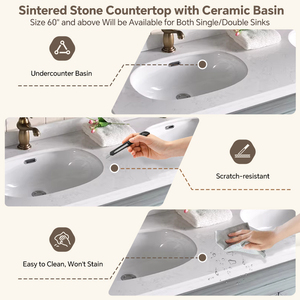 Mueble de Baño Minimalista de Madera Maciza con Lavabo Doble, Espejo Inteligente Personalizable y Gabinete para Uso en Hoteles, Ecológico - Product Image 3