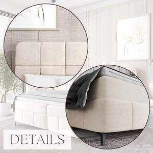 Vente en gros d'usine, <span class=keywords><strong>lit</strong></span> à <span class=keywords><strong>sommier</strong></span> tapissier au design moderne, impressionnant par son design élégant, pour les intérieurs classiques et modernes - Product Image 4