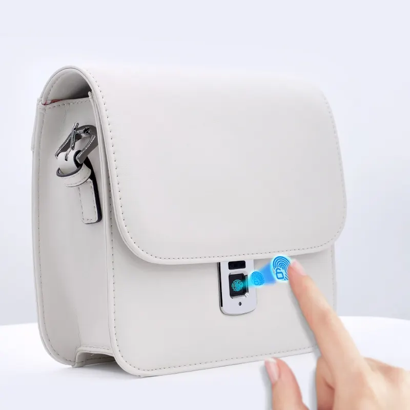 Smart Fingerprint Lock Casual Purse Light Weight fingerprint Lock Women Handbags Mini Cross body fingerprint LockShoulder Bags