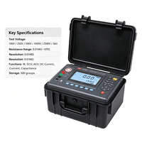 Testeur d'isolation automatique DAR PI 50TΩ à haute immunité au bruit pour diagnostics de courant de court-circuit et de tension, avec plage de tension de test étendue