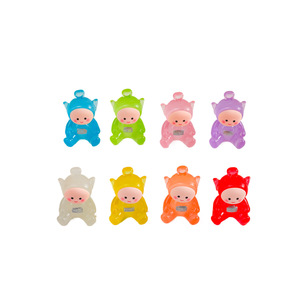 Adorable Glow in Dark Teletubbies Mini Resin Figurine Abstract Cartoon Round 3D Home Decoration Desktop <b>Ornament</b> - Product Image 1