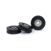 Vente en gros d'usine d'équipements d'entraînement musculaire en acier, accessoires, poulies de 50 mm, roues en nylon en forme de U, rouleaux en plastique pour cordes