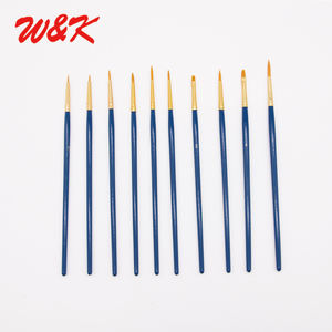 ชุดแปรงวาดภาพสีน้ำสำหรับศิลปิน ขนแปรงไนลอนละเอียดพิเศษ แบบกำหนดเอง 10 ชิ้น - Product Image 6