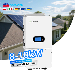 ระบบโซลาร์เซลล์ไฮบริด Growatt SPH 8000-10000TL-HU 8KW/10KW แบบ On/Off-Grid ดีไซน์ออลอินวัน 110v 120v 220v ระบบแยกเฟส - Product Image 1