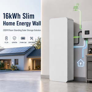 Stock de la UE |   Batería de Almacenamiento Doméstico CAN de 51.2V 16kWh para Almacén Rotterdam, 314Ah LiFePO4 LFP, ESS de Pie para Autocarga Solar - Product Image 2