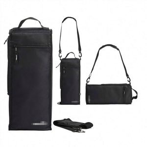 กระเป๋าเก็บความเย็นแบบพกพาสำหรับเบียร์กระป๋องและเครื่องดื่ม ทำจากผ้า Oxford สีดำ กันน้ำ และมีฉนวนกันความร้อน - Product Image 1