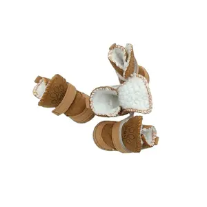 Autumn Winter Cat Cotton Supplies Teddy Bichon Frise puppy snow boots pet cotton Non-slip Dog shoes