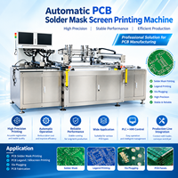 Machine d'impression sérigraphique entièrement automatique à alignement par vision CCD pour la production de marquage de soudures sur PCB