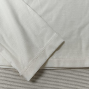 CNSHELL Nuova Maglietta a <span class=keywords><strong>Maniche</strong></span> <span class=keywords><strong>Lunghe</strong></span> in Tessuto Modal con Logo Personalizzato, Moda 'FITS EVERYBODY', Effetto Nudo, per Yoga, Casa e Lingerie - Product Image 3