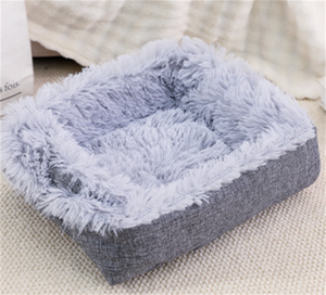 Cama para Mascotas de Doble Uso, Gruesa, Cálida, Suave, Plegable, Ultrasuave, de Felpa, Acogedora, Lavable, Casa para Gatos, Alfombra de Piel Sintética para Perros, para Coche - Product Image 3