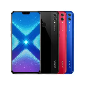 هاتف Honor 8x 4+128GB أصلي غير مقفل بسعر رخيص وبجودة عالية هواتف محمولة مستعملة يدعم 4G