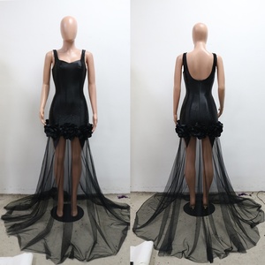 ชุดเดรสยาวผ้าซาตินหรูหราสำหรับผู้หญิง ลายดอกไม้ ชุดราตรีสำหรับงานปาร์ตี้ คลับ ค็อกเทล งานรับปริญญา ปี 2025 - Product Image 2