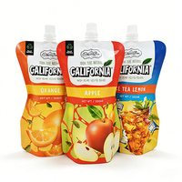 Pochette à bec verseur de qualité alimentaire pour jus, 200 ml, pour adultes, avec logo personnalisé
