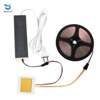 Nouvel interrupteur tactile LED pour miroir de salle de bain, carré, sculpté au radium, à une seule touche, tricolore, DC12V