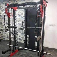 Meilleure vente chaude trois en un multi-fonctionnel Smith Trainer avec câble Crossover & Rack avec 80kg * 2 poids Stack XRN1001 Machine