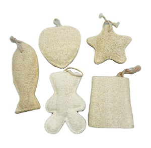 Éponge en forme de cœur Luffa <span class=keywords><strong>Loufa</strong></span>, serviette de bain naturelle en forme d'animal, épurateur, prix de gros - Product Image 4